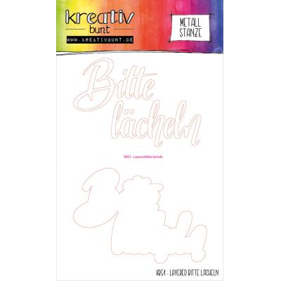 kreativbunt Die - Layered Bitte lächeln